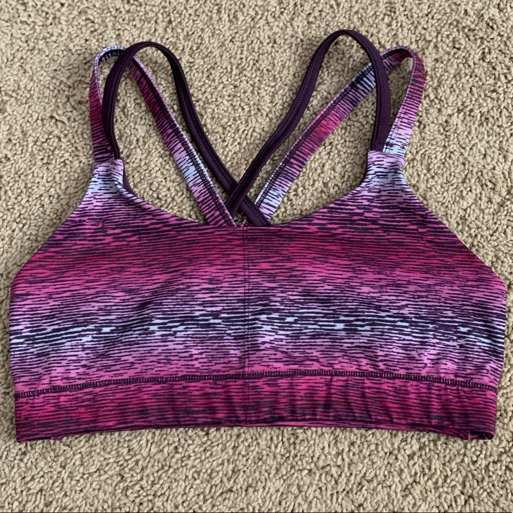 Multi colored sports bra